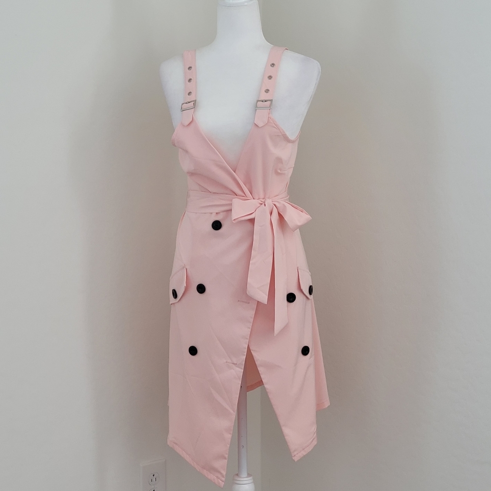 Dressfo Wrap Dress Pink Large